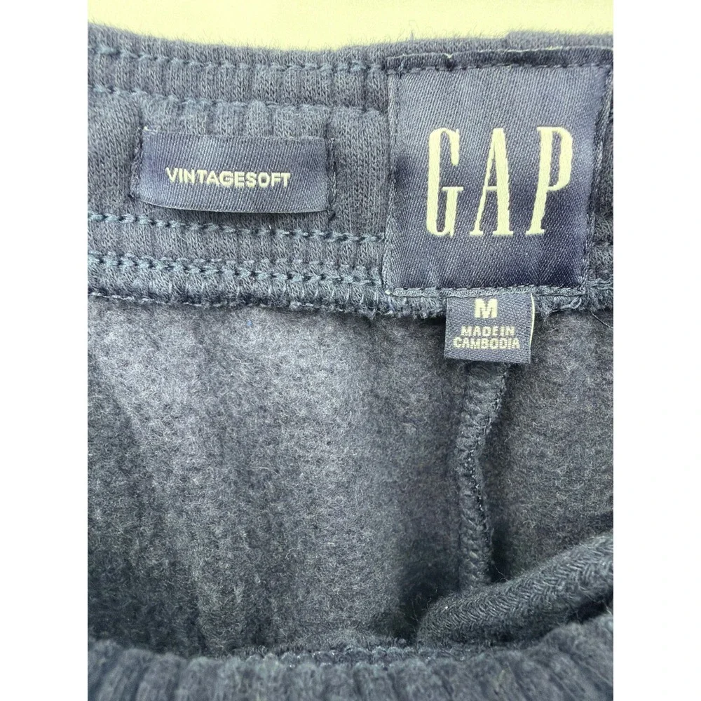 Gap VintageSoft Navy Blue Jogger Sweatpants Mens Medium EUC